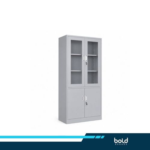 Glass-Door Metal Storage Cabinet